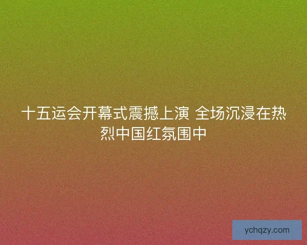 十五运会开幕式震撼上演 全场沉浸在热烈中国红氛围中 十五运会开幕式震撼上演 全场沉浸在热烈中国红氛围中
